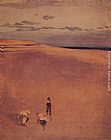 James Abbott Mcneill Whistler Famous Paintings - The Beach at Selsey Bill